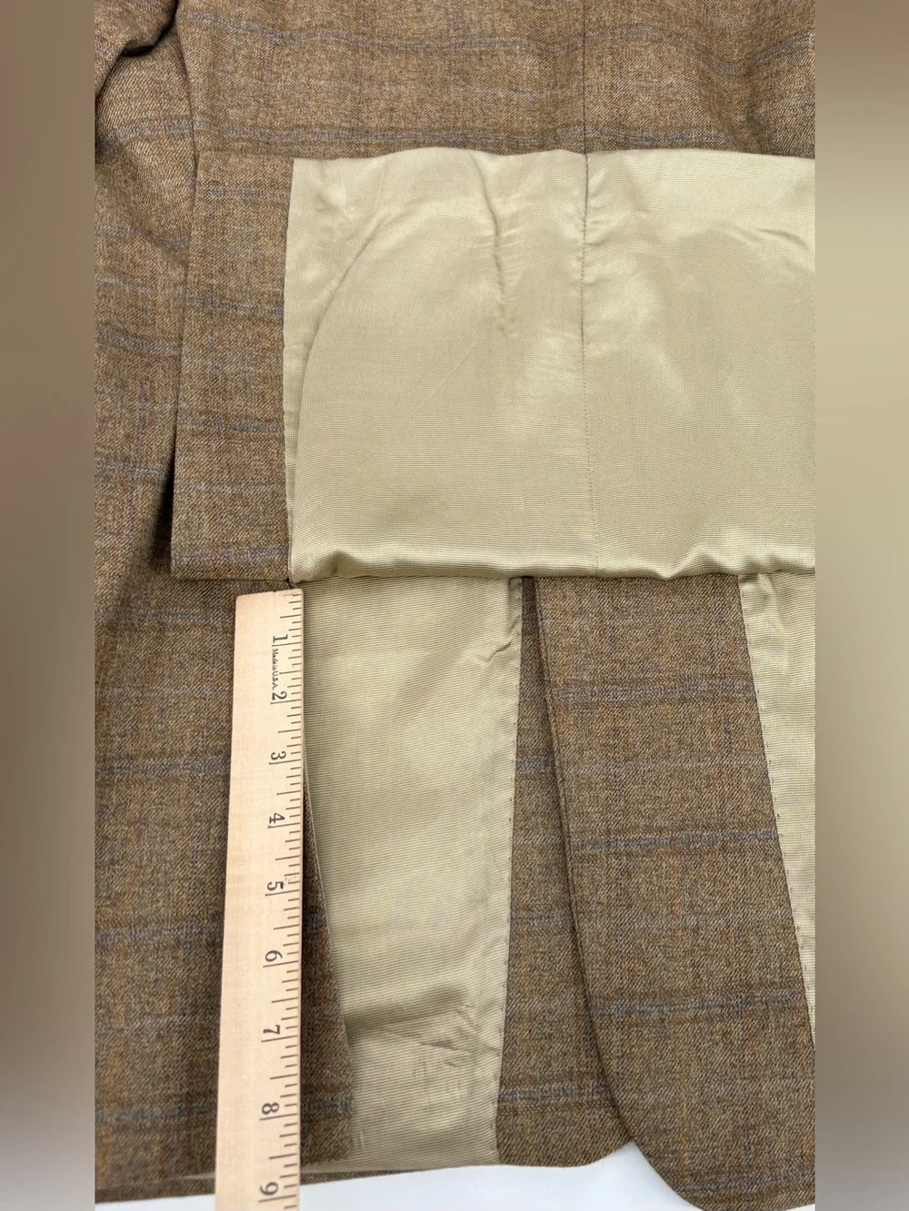 Bruno Piattelli for Andrew Davis Men's 42R Wool Tweed Blazer Sport Coat Coppley